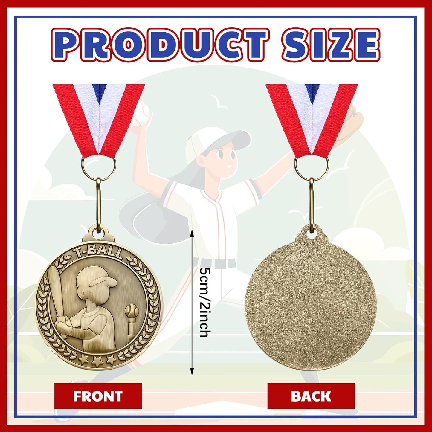 Remuuly 30 Pcs Gold Medals Bulk 2'' Basketball Soccer Baseball Volleyball Football Lacrosse Kickball Cheer Bowling Trophy Medals for Awards for Sports Participation Winner Gift