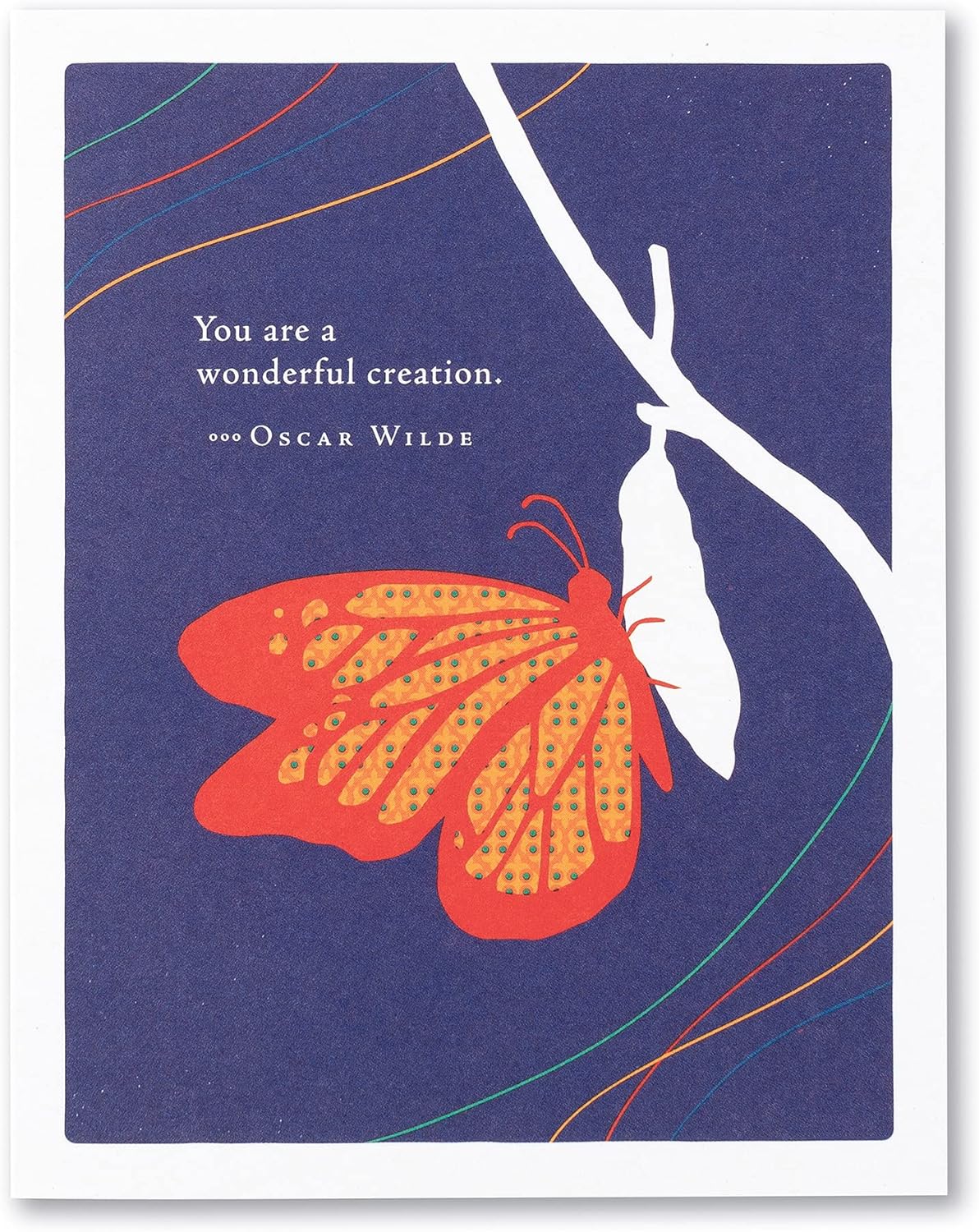 Compendium Positively Green 4-Pack of Encouragement Cards – You are a wonderful creation (Four Cards Total, One Design, with Envelopes)