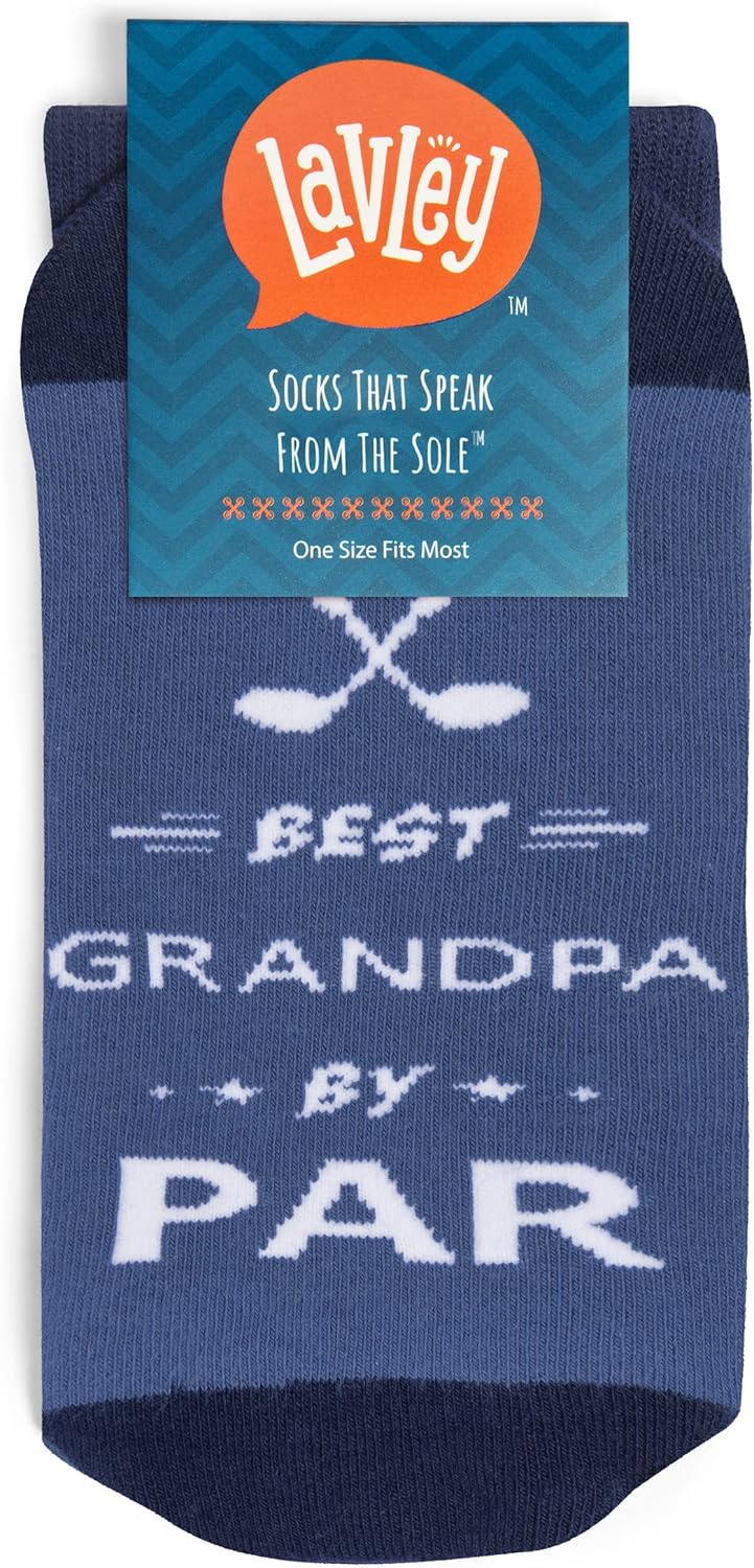 Lavley Funny Golf Socks - Fun gift for golfers - Unisex one size fits most - Great for birthdays or stocking stuffers