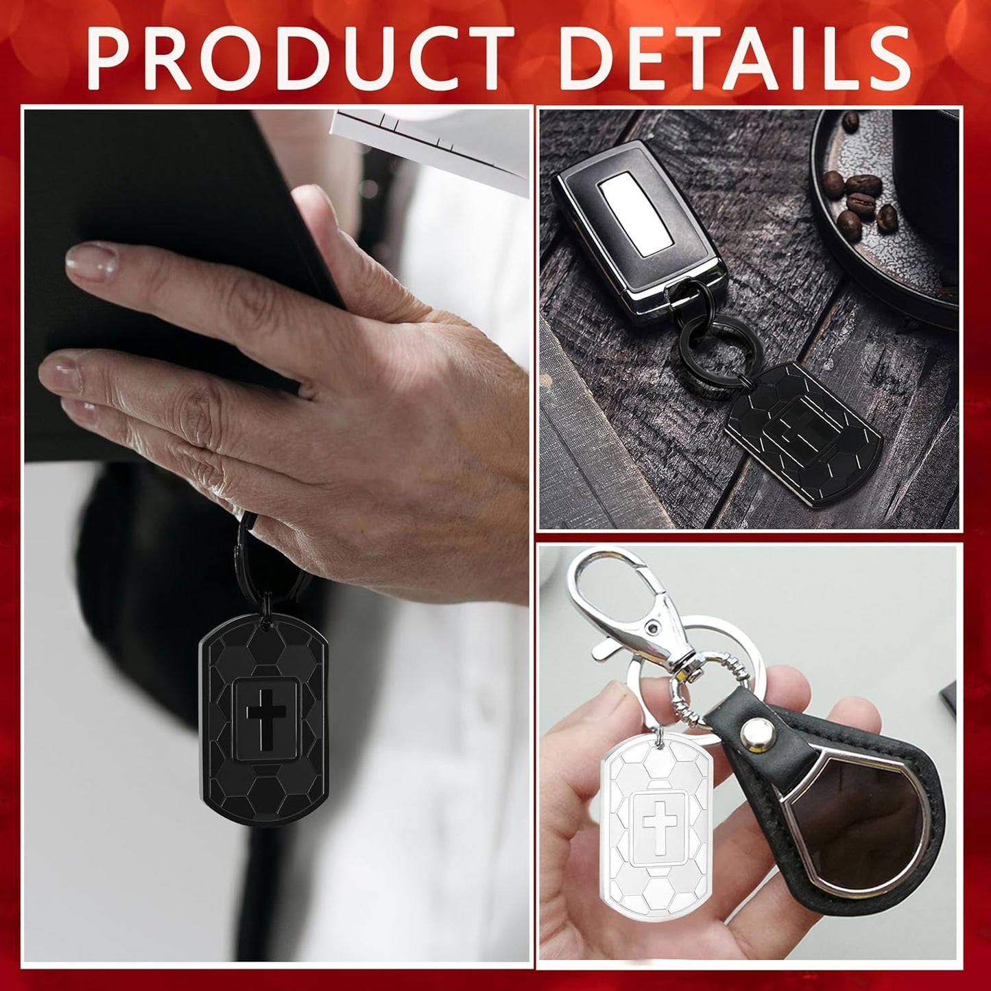 Football/Baseball/Soccer/Basketball Keychain for Men First Communion Baptism Confirmation Mens Gifts