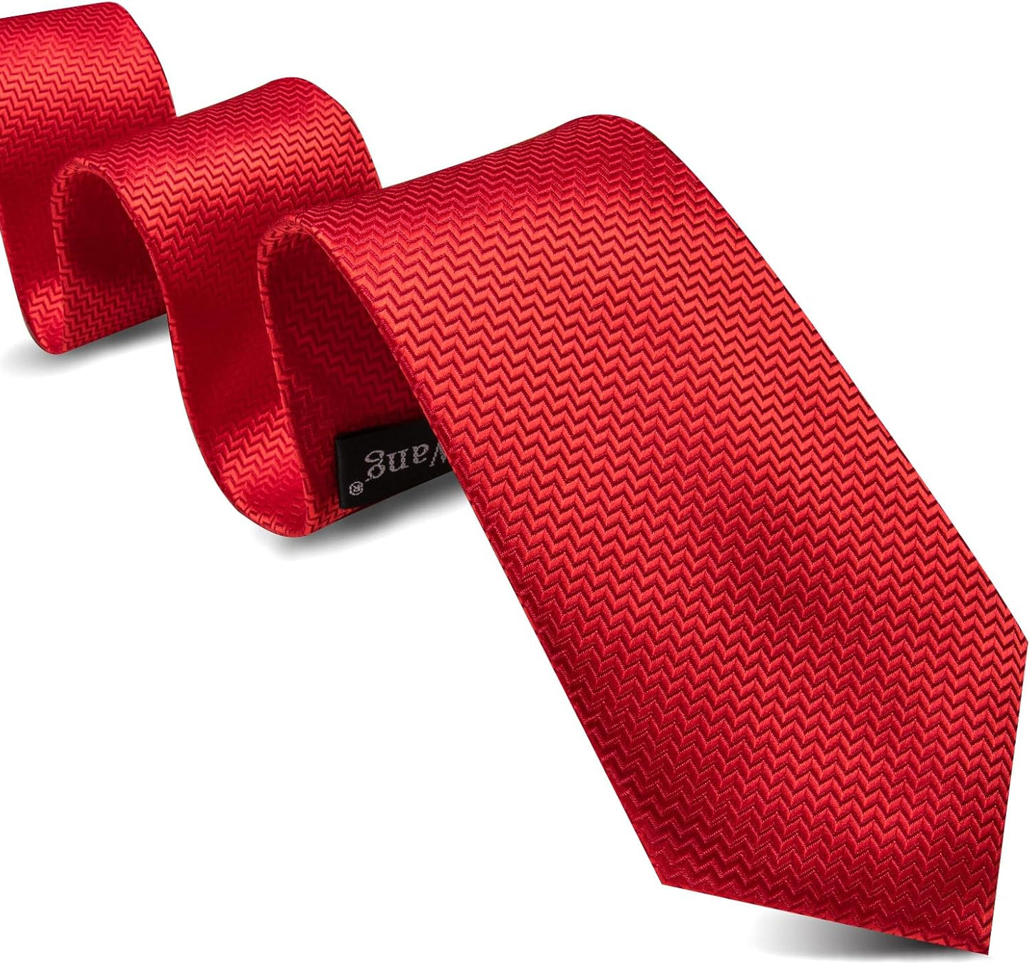 Barry.Wang Designer Classic Ties for Men Set Formal Pocket Square Cufflink Check Plaid