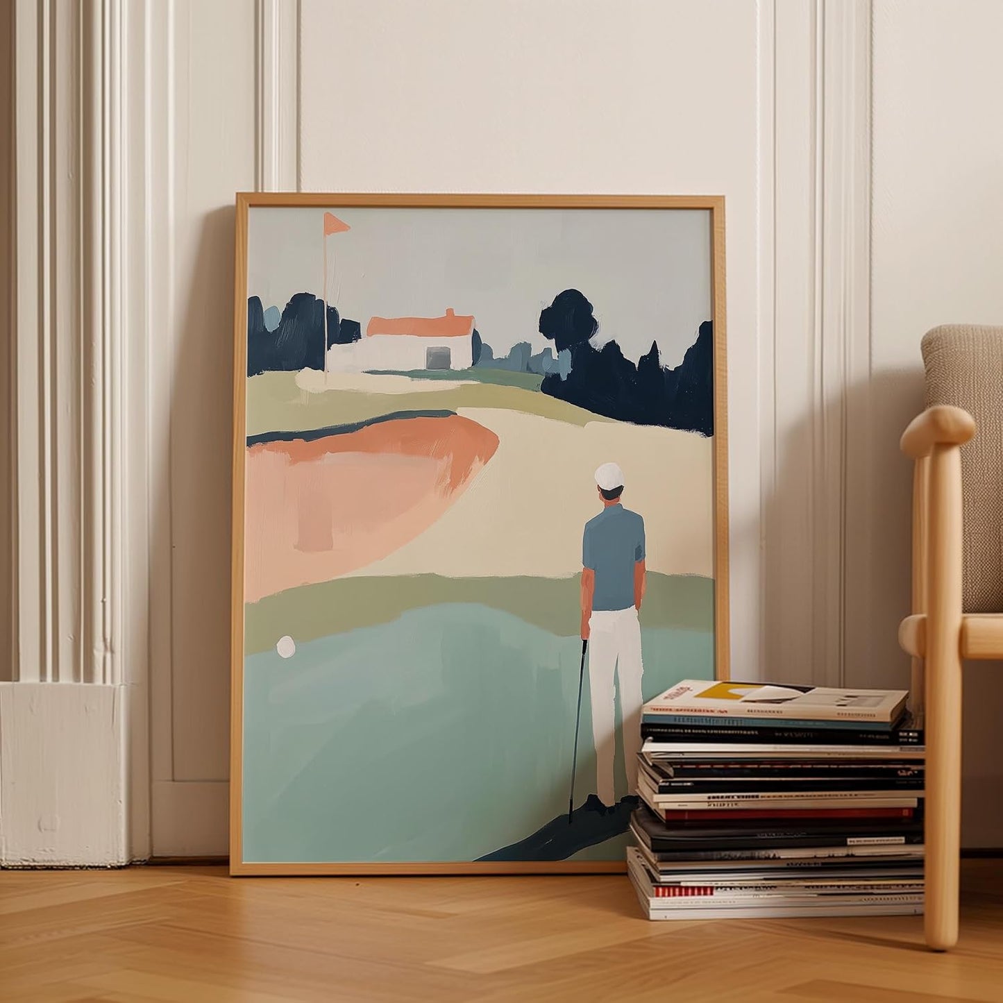 Golf Impressionist Art Print Posters - Premium Giclee Fine Art Prints - Sporty and Sophisticated Home Decor Posters, Golfer Art Prints for Home and Office Decor - Vintage Aesthetic, Ready to Frame