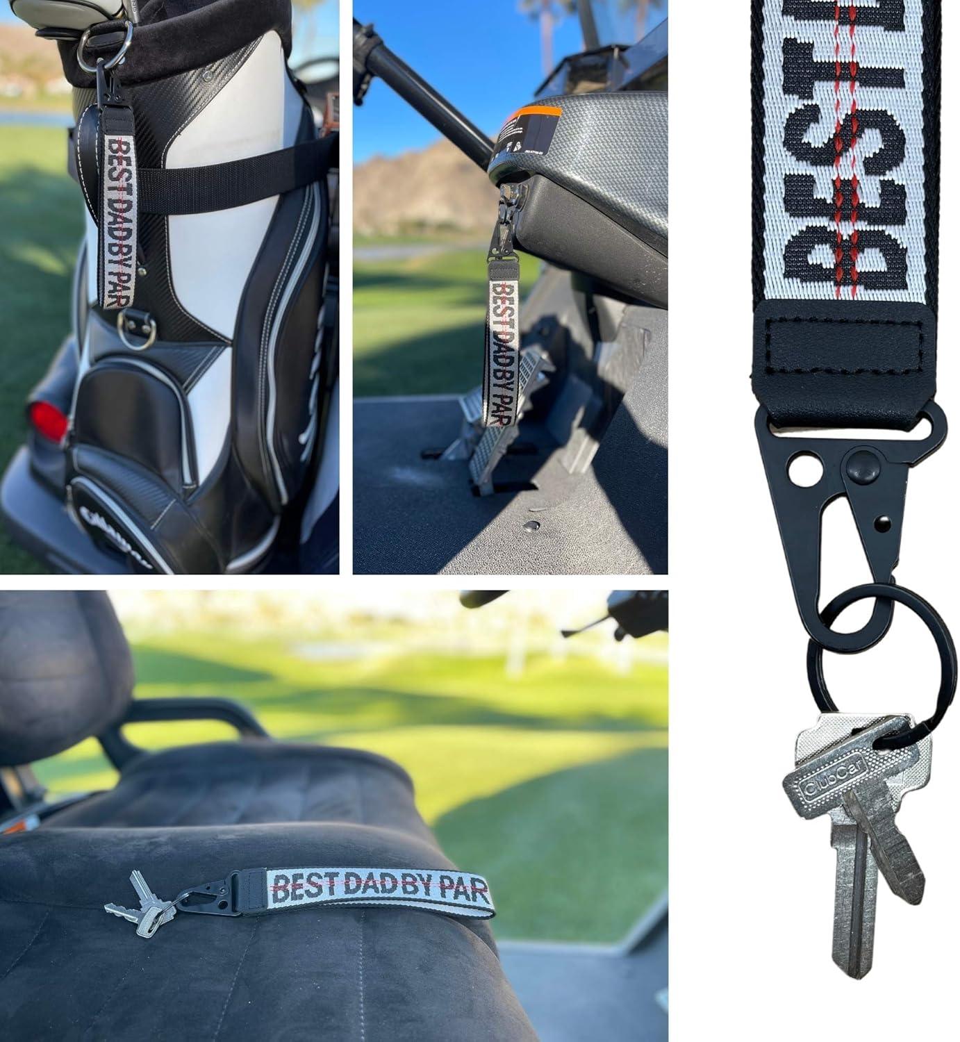 Golf Keys Lanyard & Suitcase Travel Bag Tags Identifier, Great Gifts for Golfer