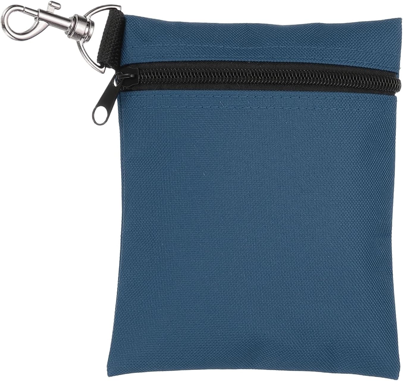 uxcell Golf Tee Pouch, Professional Zipper Golf Tee Bag Accessories Pocket Gear Clip Bag with Metal Lobster Claw Clip Organizer Storage Bags for Men and Women