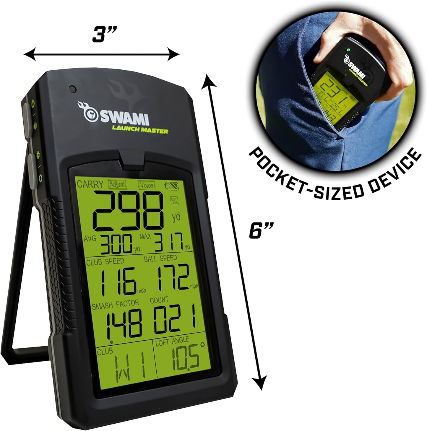 IZZO Golf Swami Launch Master Golf Launch Simulator - Golf Training Aid