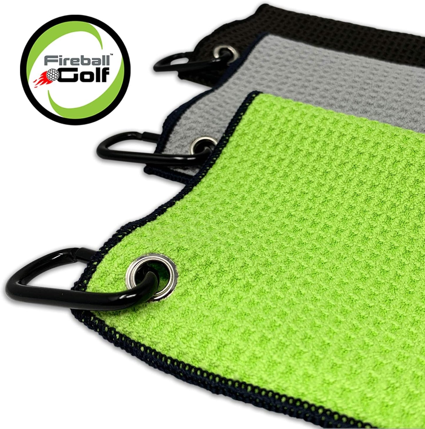 Towel Gifts and Accessories Set (Many Colors) - 3 Golf Towels, Golf Divot Tool, Ball Marker, and Golf Cleaning Brush, Golf Gifts for Men, Women, Children