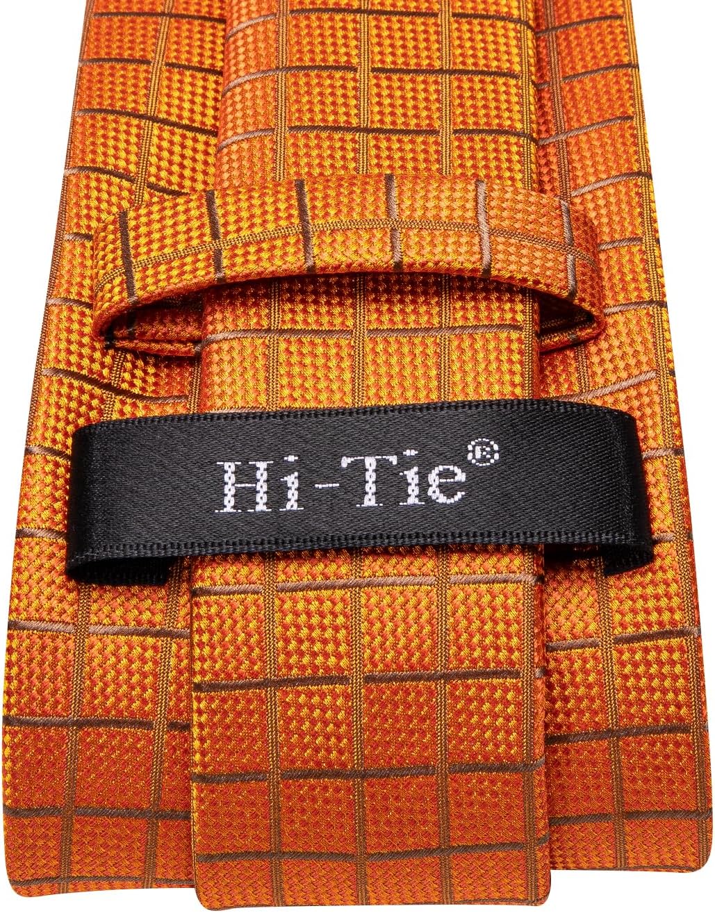Hi-Tie Men 63inches Tie Set Extra Long Necktie Paisley Tie Pocket Suqare Cufflinks Big and Tall Men Tie
