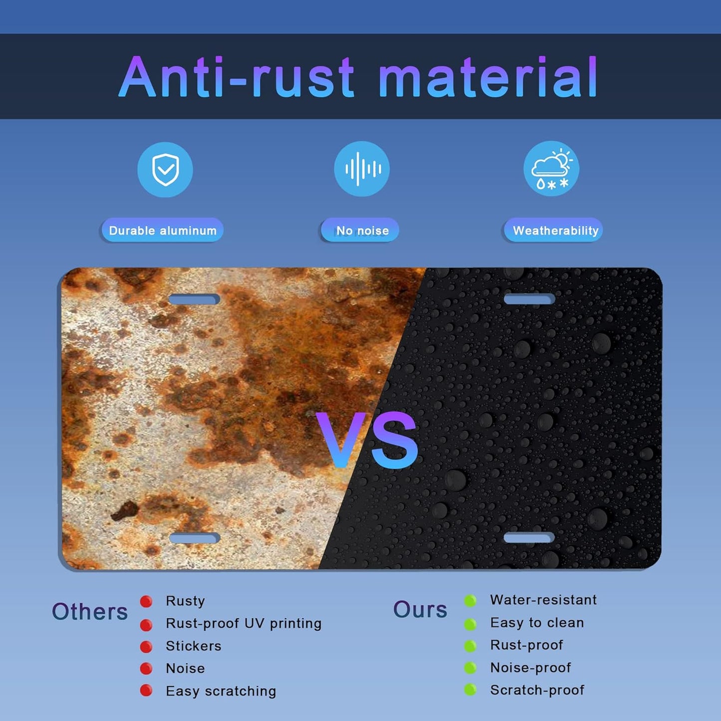 License Plate,American Flag Jesus Cross License Plates Decorative Car Front License Plates,Vanity Tag,Metal Car Plate,Aluminum Novelty License Plate,6 X 12 Inch (4 Holes)