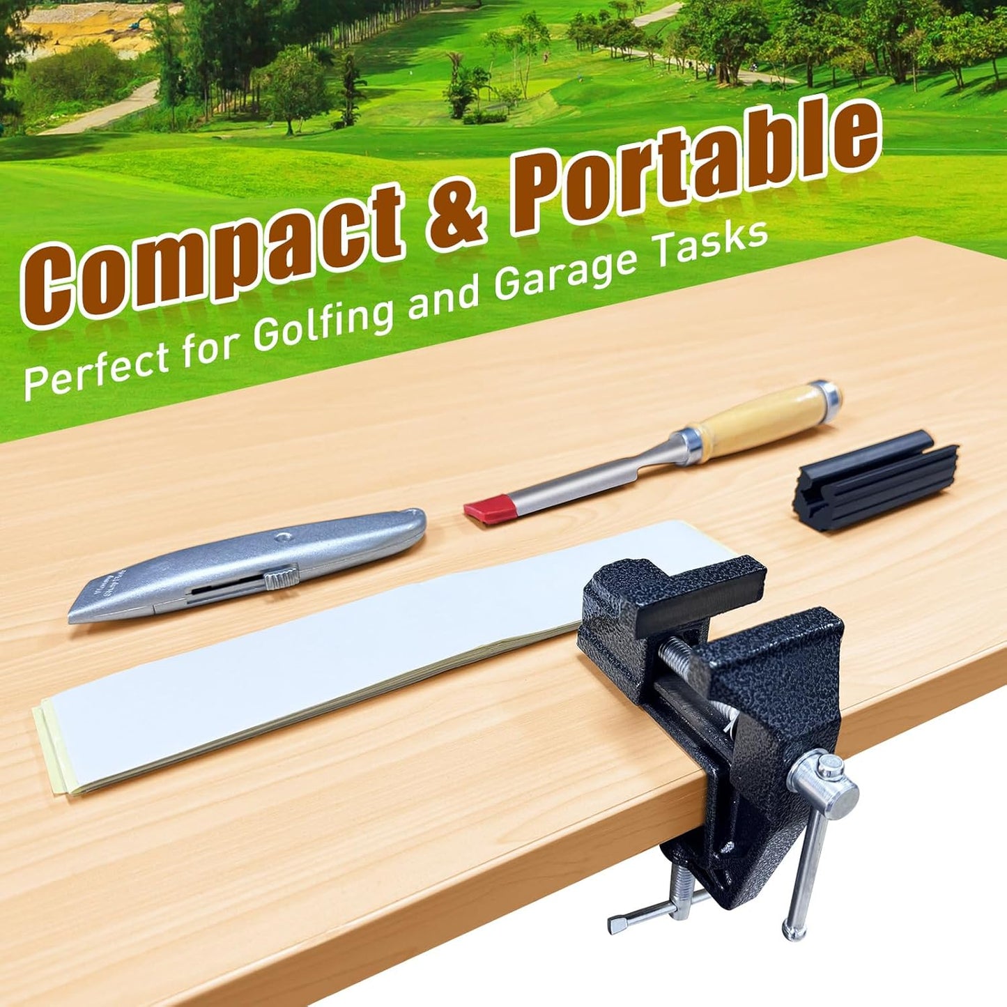 Golf Grip Tape Remover Tool Kits, No Tape Residue Rapid Removal - Perfect for Regripping Graphite and Steel Shafts Golf Club Grip Repair Kits