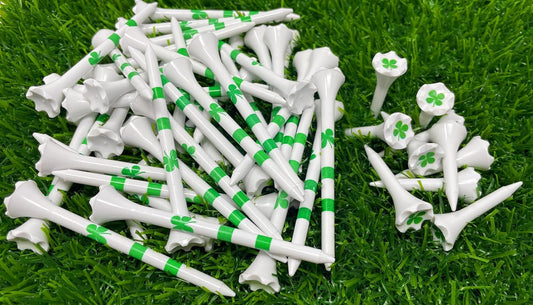 NorthPointe Golf Tees Plastic Combo Length Pack of 50 Includes (40 Count) 3 ¼” Plastic Golf Tees + (10 Count) 1½ Plastic ShortTees for Irons, Hybrids, Par Threes