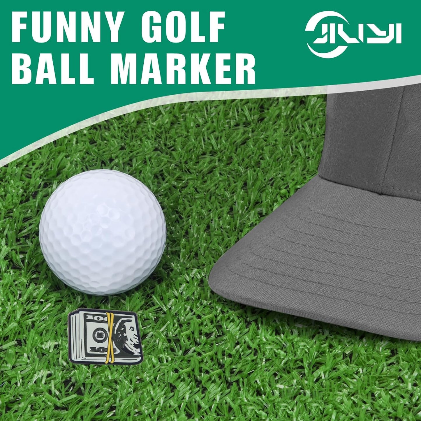 Golf Ball Marker Hat Clip, Golf Accessories for Men, Golf Ball Stamp, Funny Golf Gifts, Golf Gadgets
