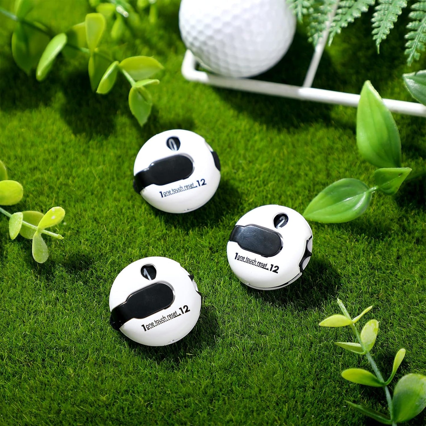 Frienda Golf Score Counter Mini Golf Stroke Counter with One Touch Reset and Simple Attachment to Scorekeeper Glove in