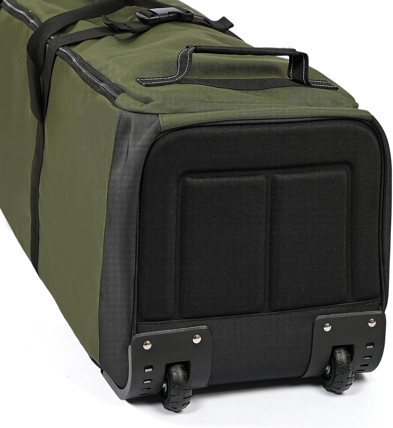 ZEEMO Golf Travel Bag, Full-Open Protective & Wheeled Airline-Approved Case for Clubs, Cart&StandBag, Soft-Sided Waterproof Cover Made of Heavy Duty Oxford