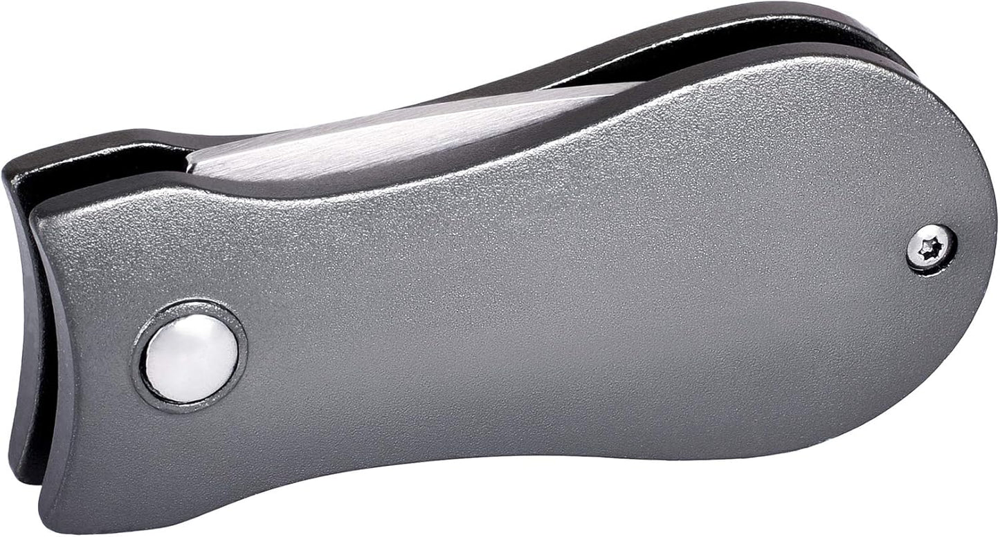 Mile High Life Golf Divot Repair Tool, All Metal Foldable Divot Tool with Pop-up Button & Magnetic Ball Marker