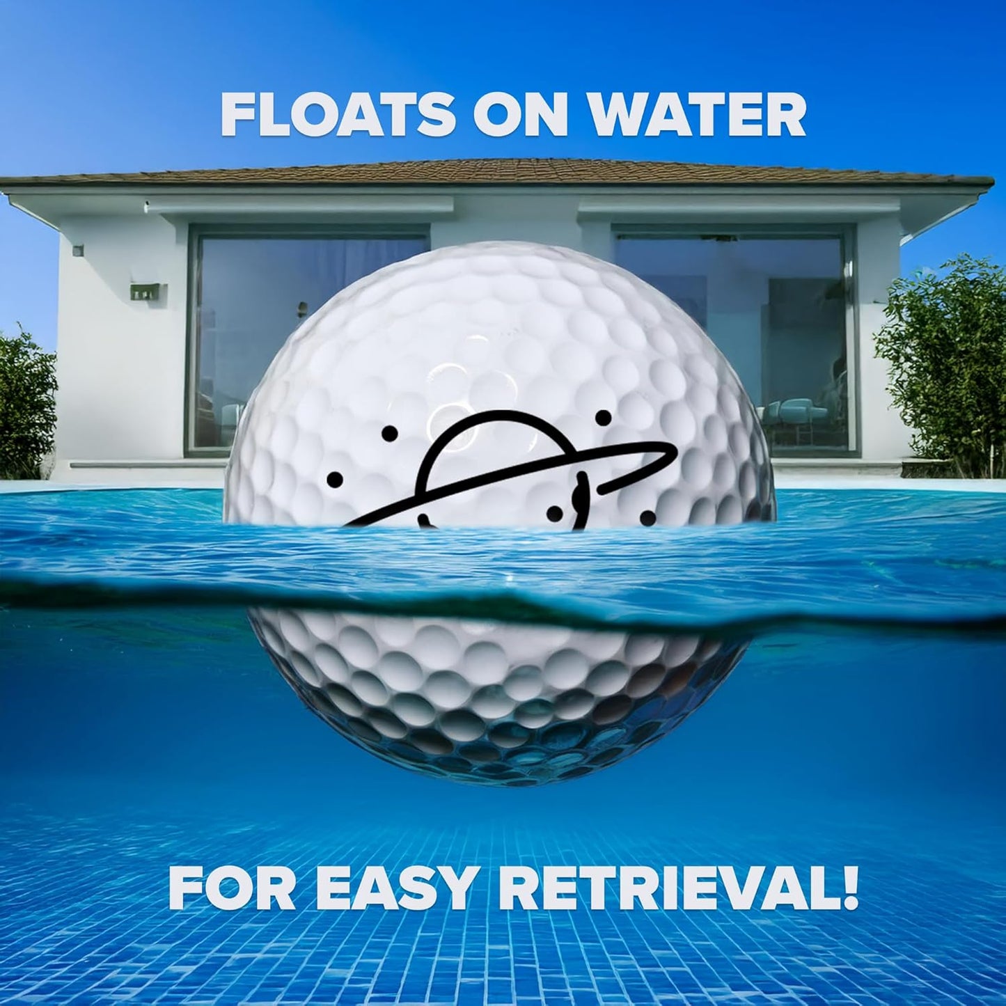 HydroStar Floating Golf Balls – Lightweight Golf Balls for Water Hazards & Pool Practice - Golf Balls That Float in Water