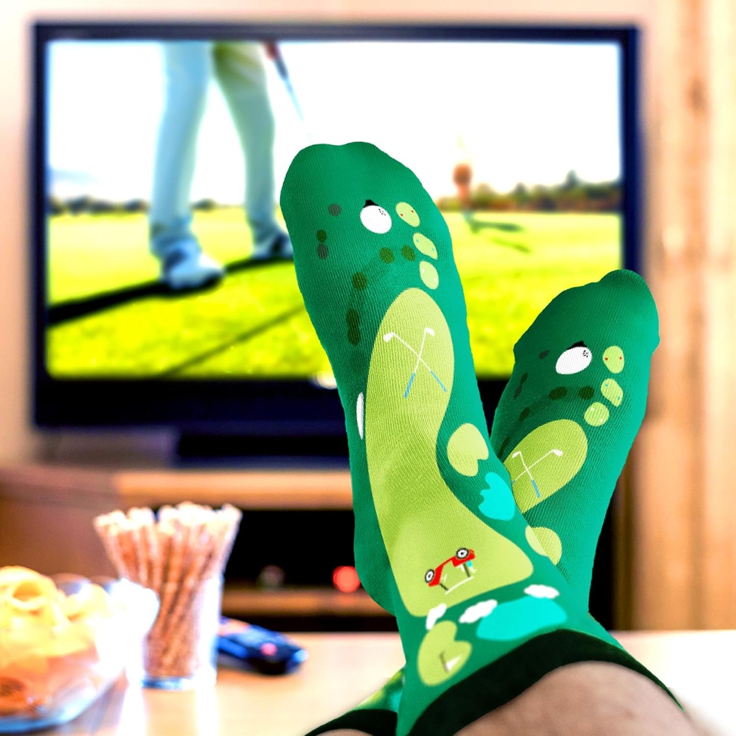 VICRAZY Golf Gifts for Men, Women - Golf Accessories, Golf Socks for Dad, Mom - Funny gift, Christmas Gifts, Stocking Stuffer
