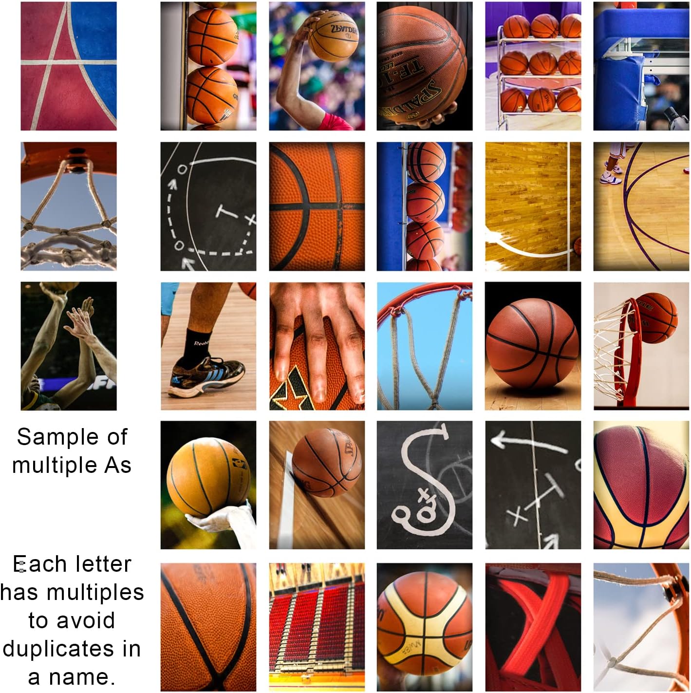 Personal-Prints BASKETBALL Personalized Décor or Gift for the Basketball Player, Coach, or League | Customized Basketball Name Wall Art Gift (16"x32" Float Framed Canvas)