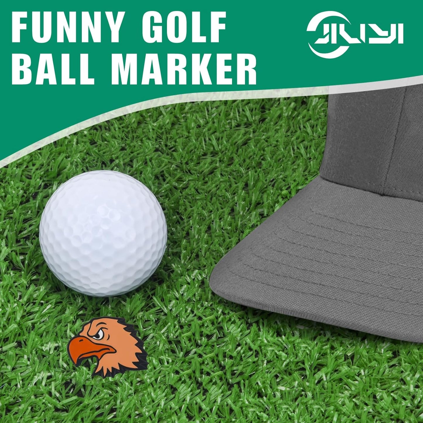 Golf Ball Marker Hat Clip, Golf Accessories for Men, Golf Ball Stamp, Funny Golf Gifts, Golf Gadgets