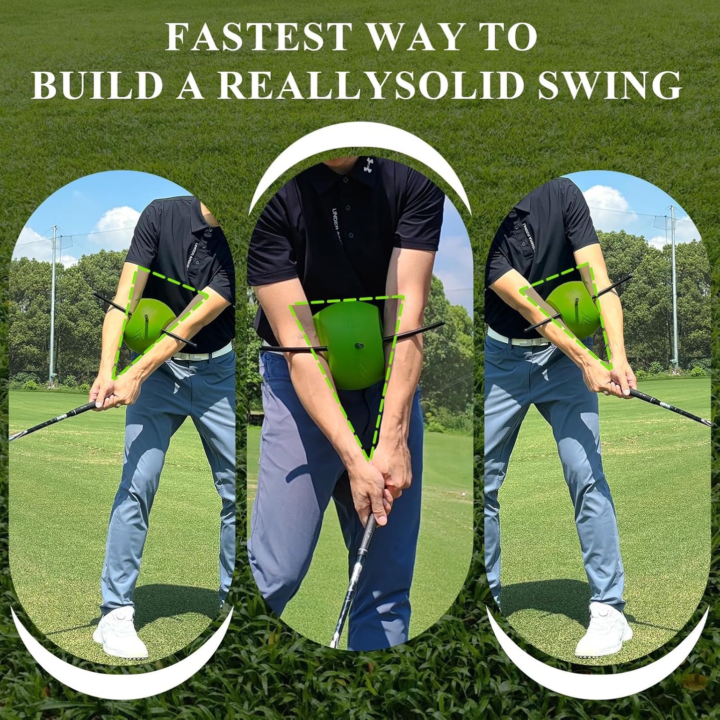 The Connector Golf Training Aid, Golf Swing Trainer for Posture Correction Practice, Golf Swing Training Aid