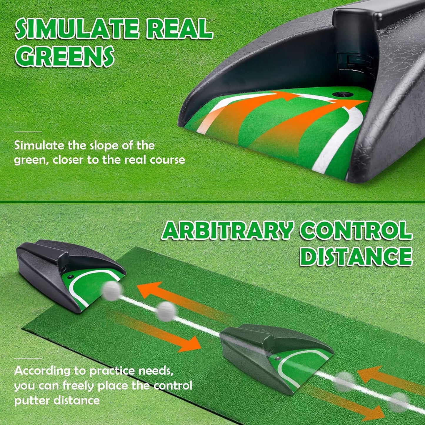 Automatic Putting Machine - Auto Returning Golf Cup Training Aid for Indoor/Outdoor Practice