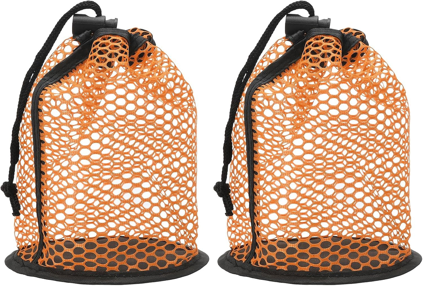 Golf Ball Storage Bag Nylon Mesh Golf Pouch with Adjustable Drawstring Closure for Balls Outdoor Sports Supplies