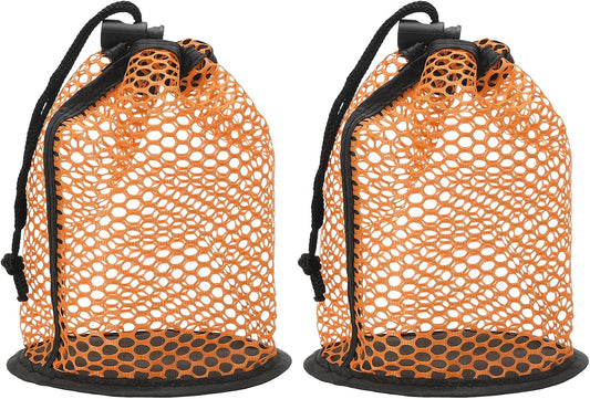 Golf Ball Storage Bag Nylon Mesh Golf Pouch with Adjustable Drawstring Closure for Balls Outdoor Sports Supplies