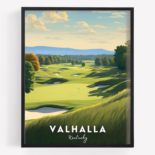 Golf Course Premium Giclee Fine Art Prints - Augusta, Pebble Beach, Pinehurst, Golf Course Posters, Golf Wall Art, Aesthetic Poster for Home Office Decor, Ready to Frame
