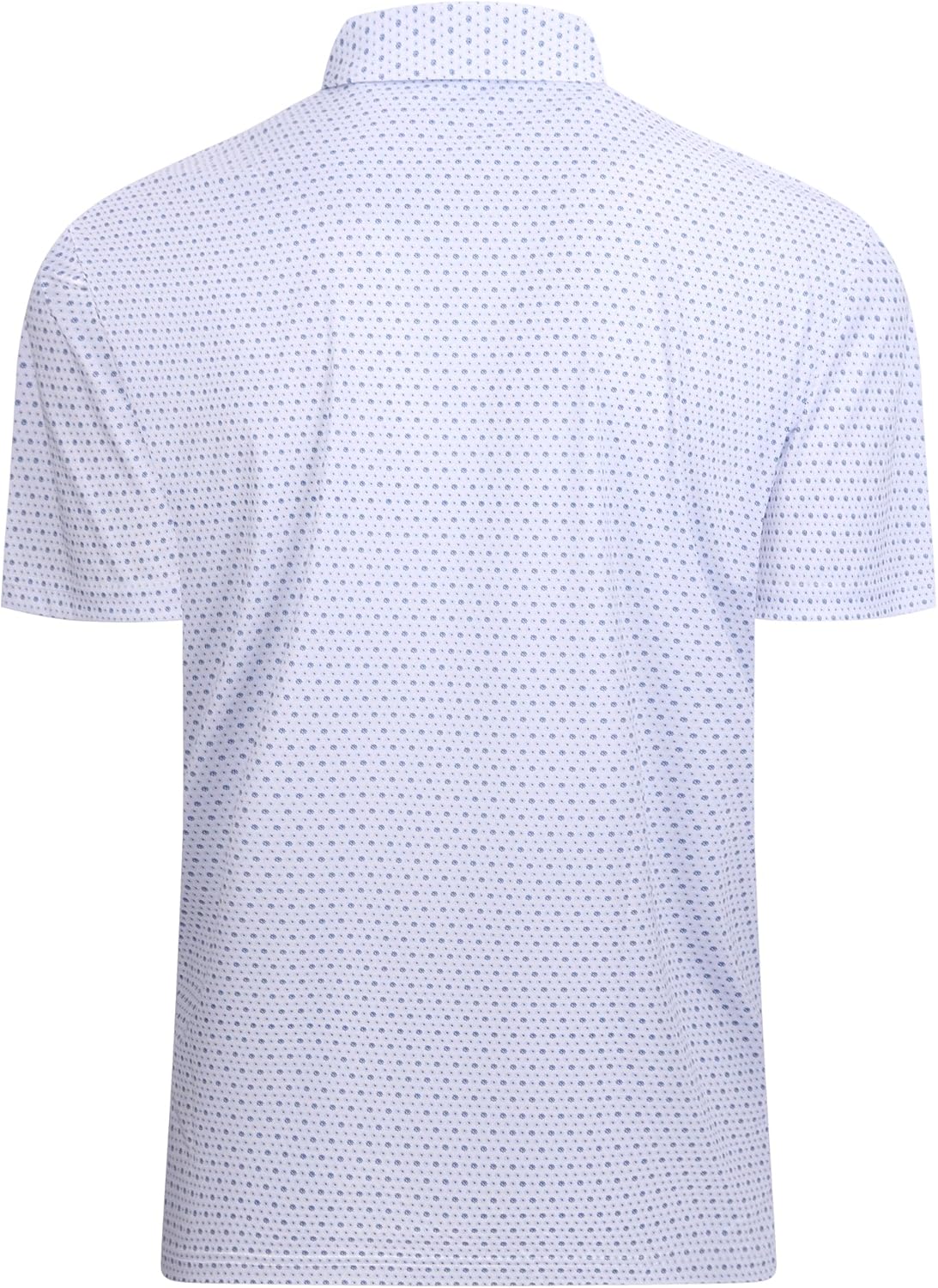 Alex Vando Mens Golf Shirt Moisture Wicking Classic Print Golf Shirts for Men