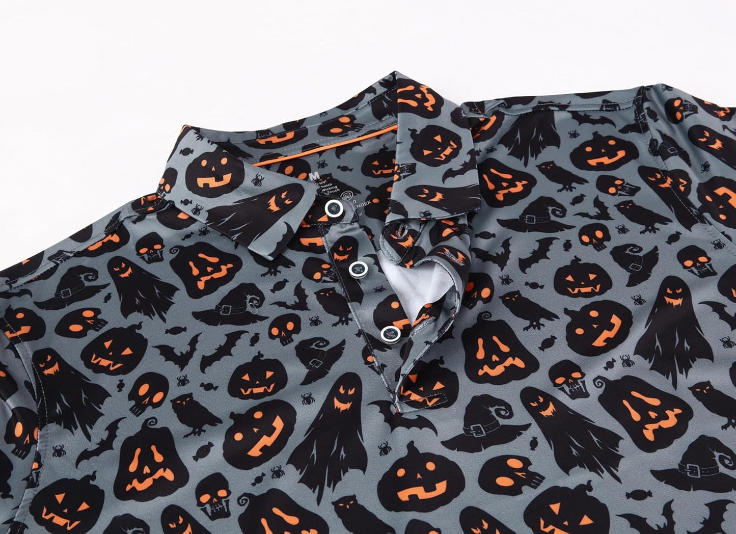 Alex Vando Mens Hawaiian Golf Shirt Moisture Wicking Digital Print Golf Shirts for Men