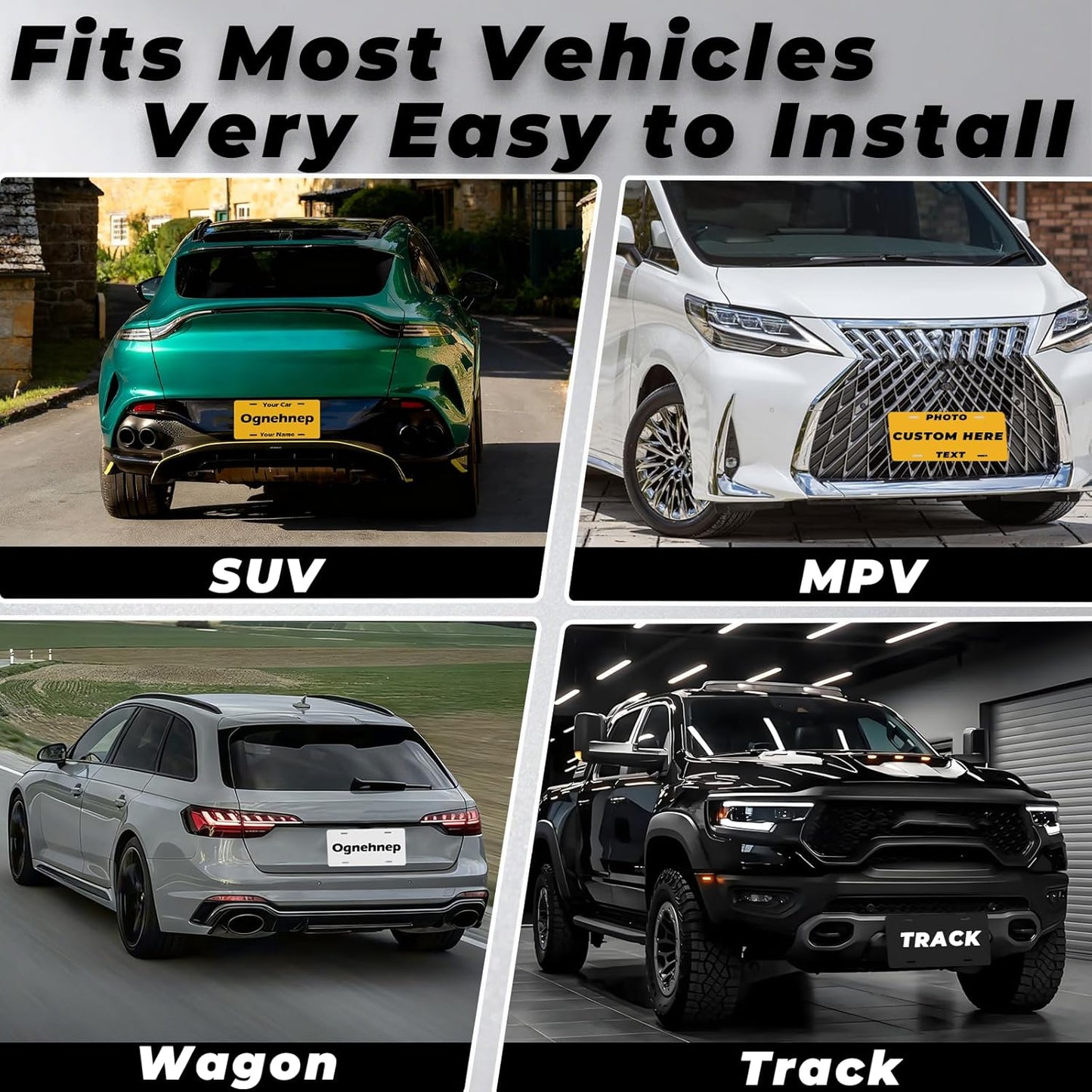 Custom License Plate, Personalized with Text/Image/Photo/Logo, Customized Aluminum Plate for Car/Truck/Bar/Cafe, 6x12 Inch Rust-Free Auto Accessories