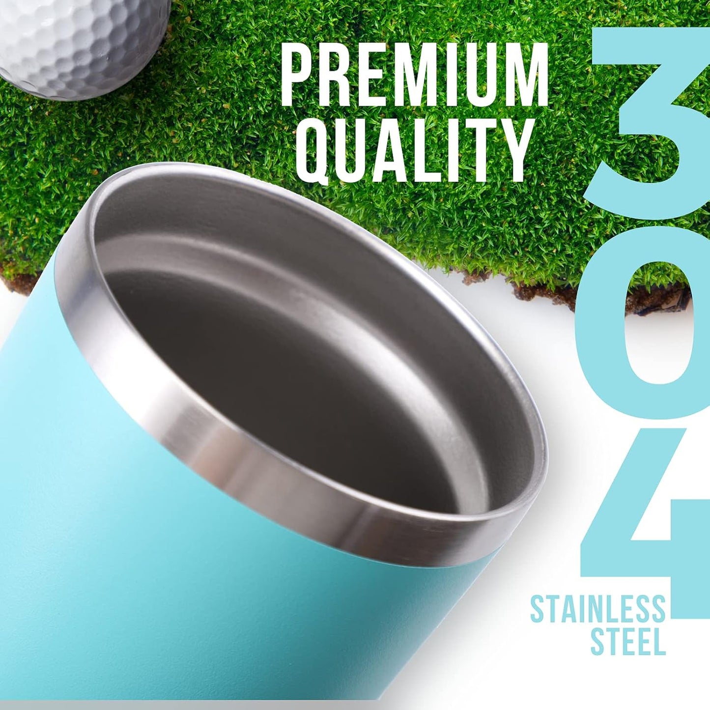 Onebttl Golf Gifts for Men - Funny 20oz Tumbler, Perfect for Golf Dads & Lovers - Teal - Let's Partee