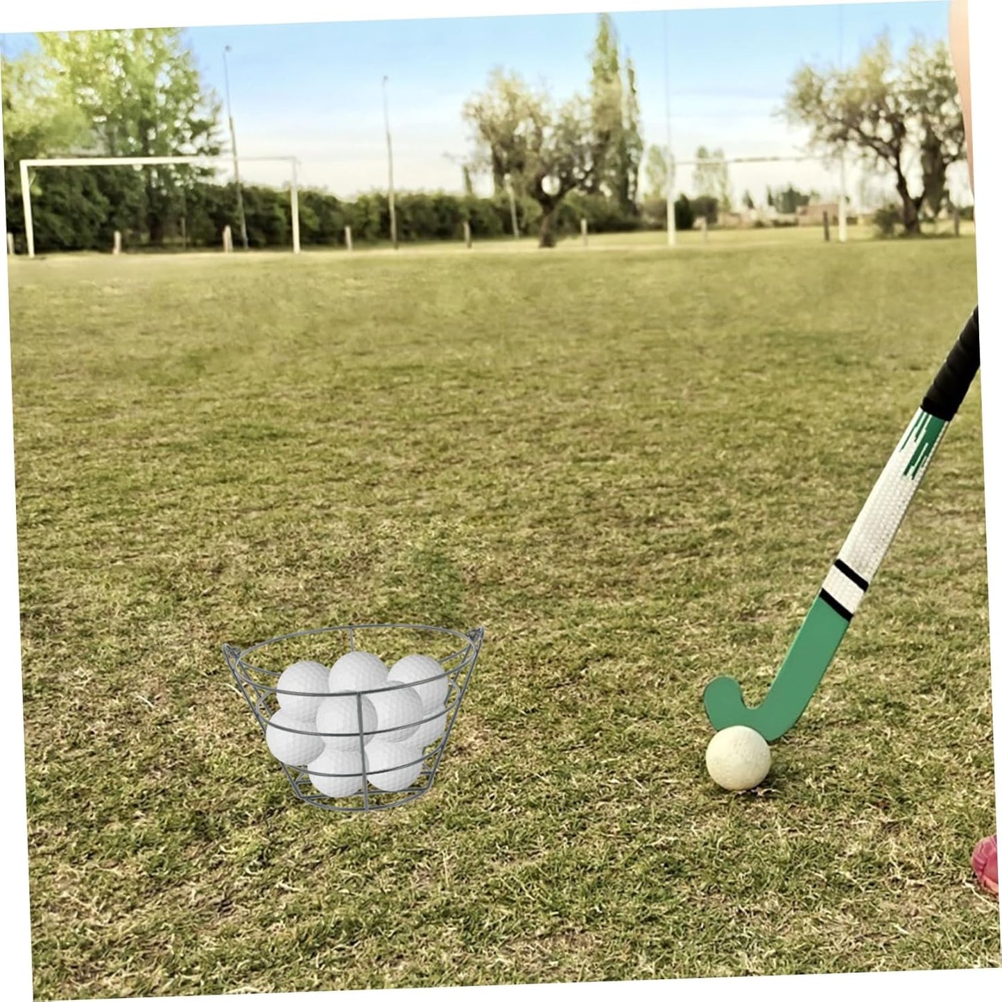 Golf Balls Collector Sports Supplies Easy to Carry Steel Wire Basket Golfing Accessory