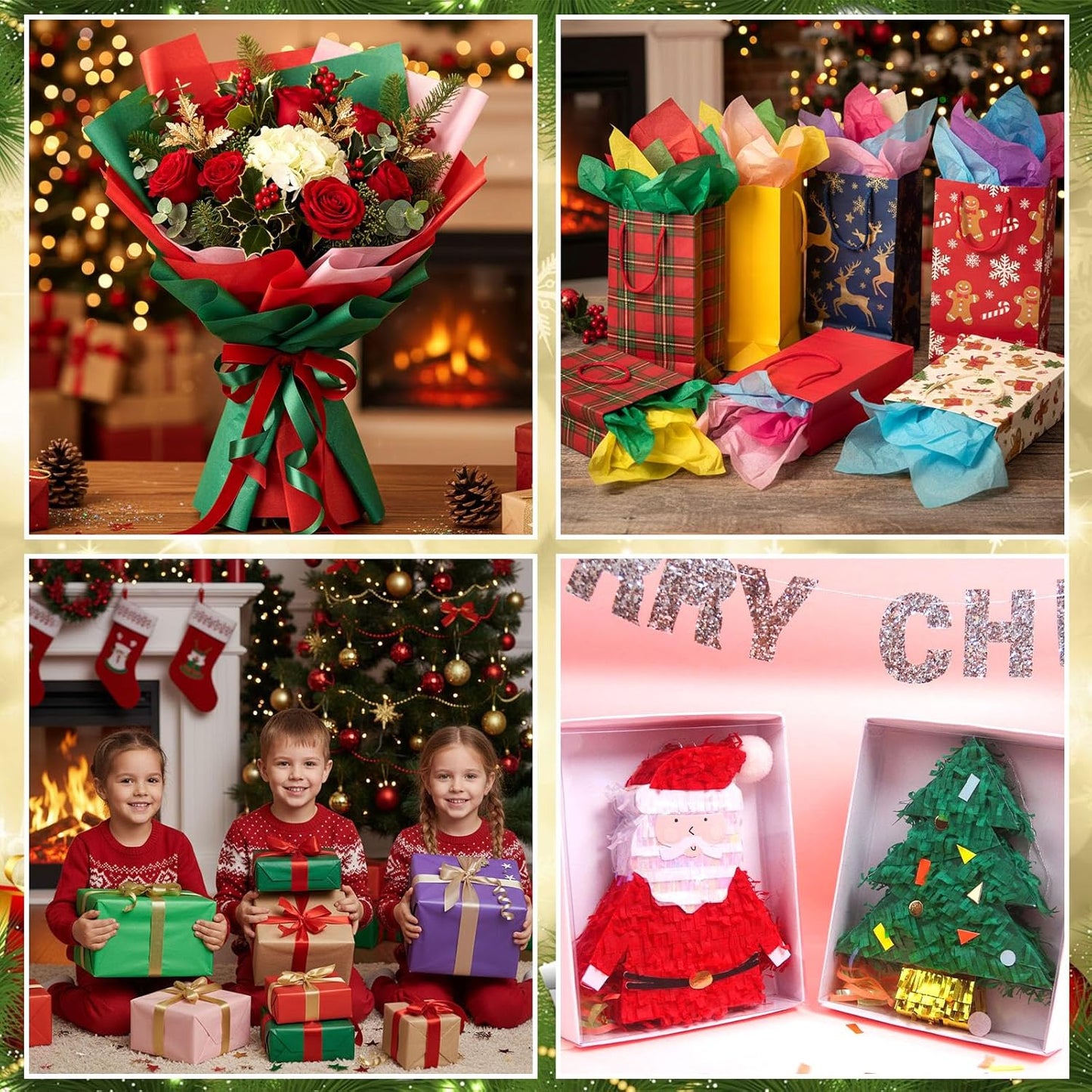 Shindel 120 Sheets Tissue Paper, 20x14 Inch Gift Wrapping Paper Bulk for DIY Crafts Gift Box Wrapping 20 Colors