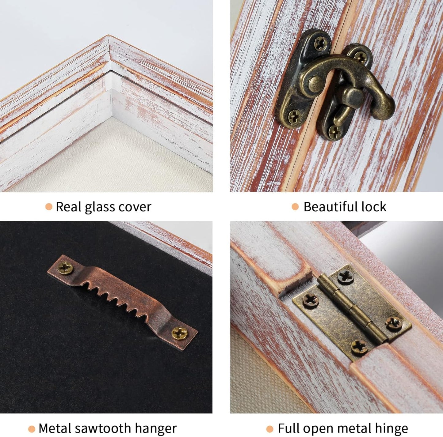 TJ.MOREE Flowers Shadow Box Display Case 11 x 14 Large Shadow Box Frame with Glass Window Door Deep Depth Picture Frame Wedding Bouquet Memorabilia Medals Photos Memory Box for Keepsakes - White Pink