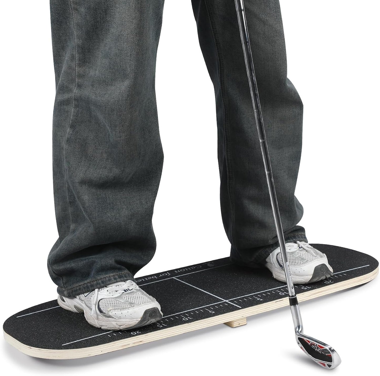 Golf Balance Board Swing Training Aid to Shift Weight Increase Consistency Trainer Gravity Transfer Golf Swing Plate Training Equipment - Strength & Tempo for Chipping Hitting