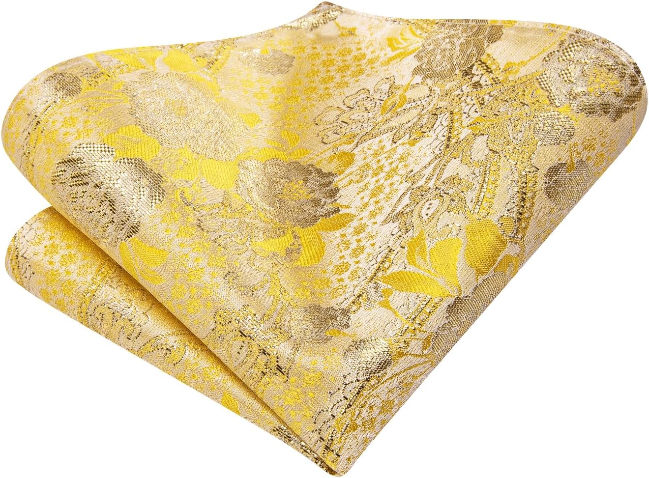 Dubulle Mens Paisley Striped Tie WOVEN Necktie for Men and Handkerchief Cufflinks Set Wedding Formal Business