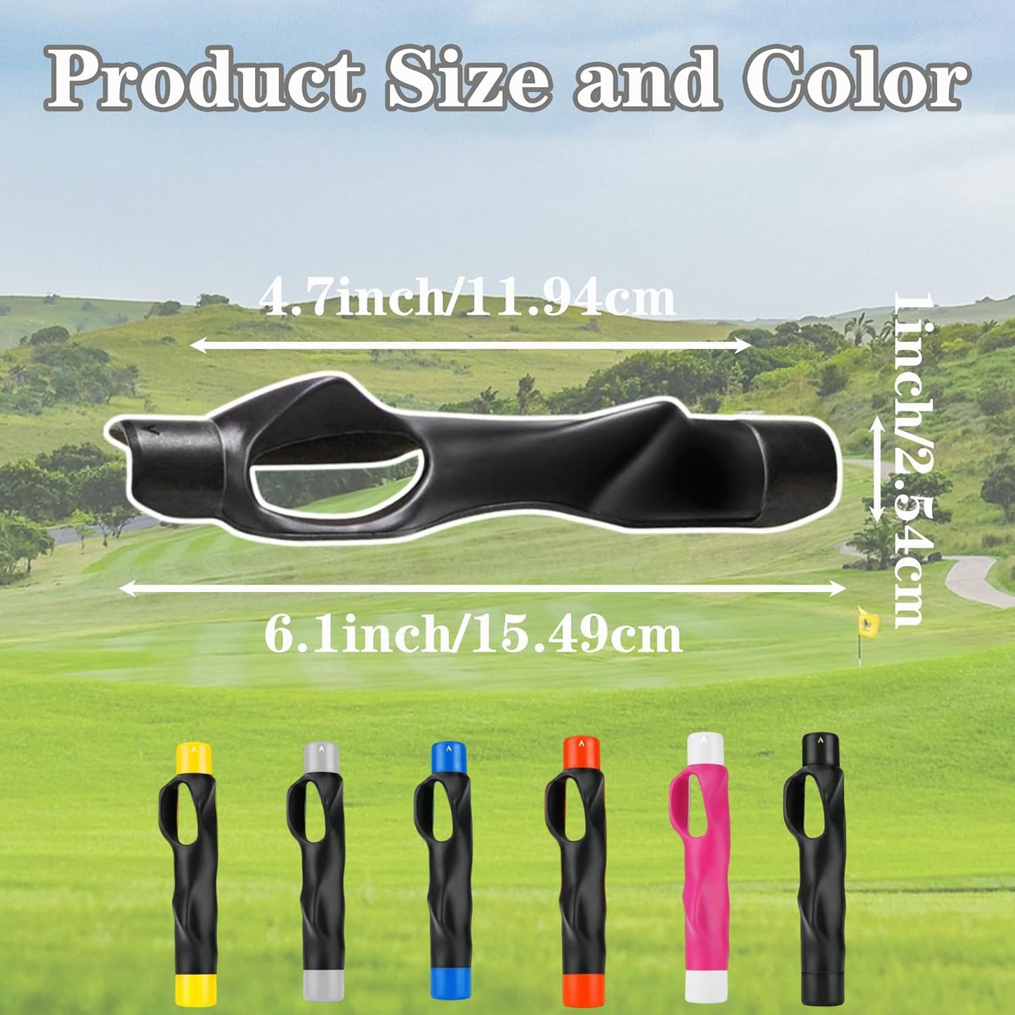 Golf Grip Trainer, Golf Swing Training Aid for Improving Proper Hand Positioning, Golf Training Equipment, Improve Swing Rhythm