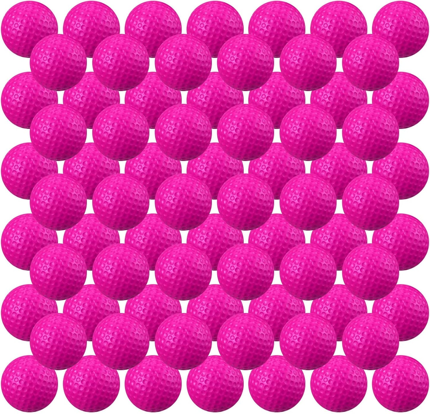 Junkin 80 Pcs Foam Golf Balls Rubber Practice Balls Realistic Feel and Flight Sport Training for Indoor or Outdoor Backyard Golf Training