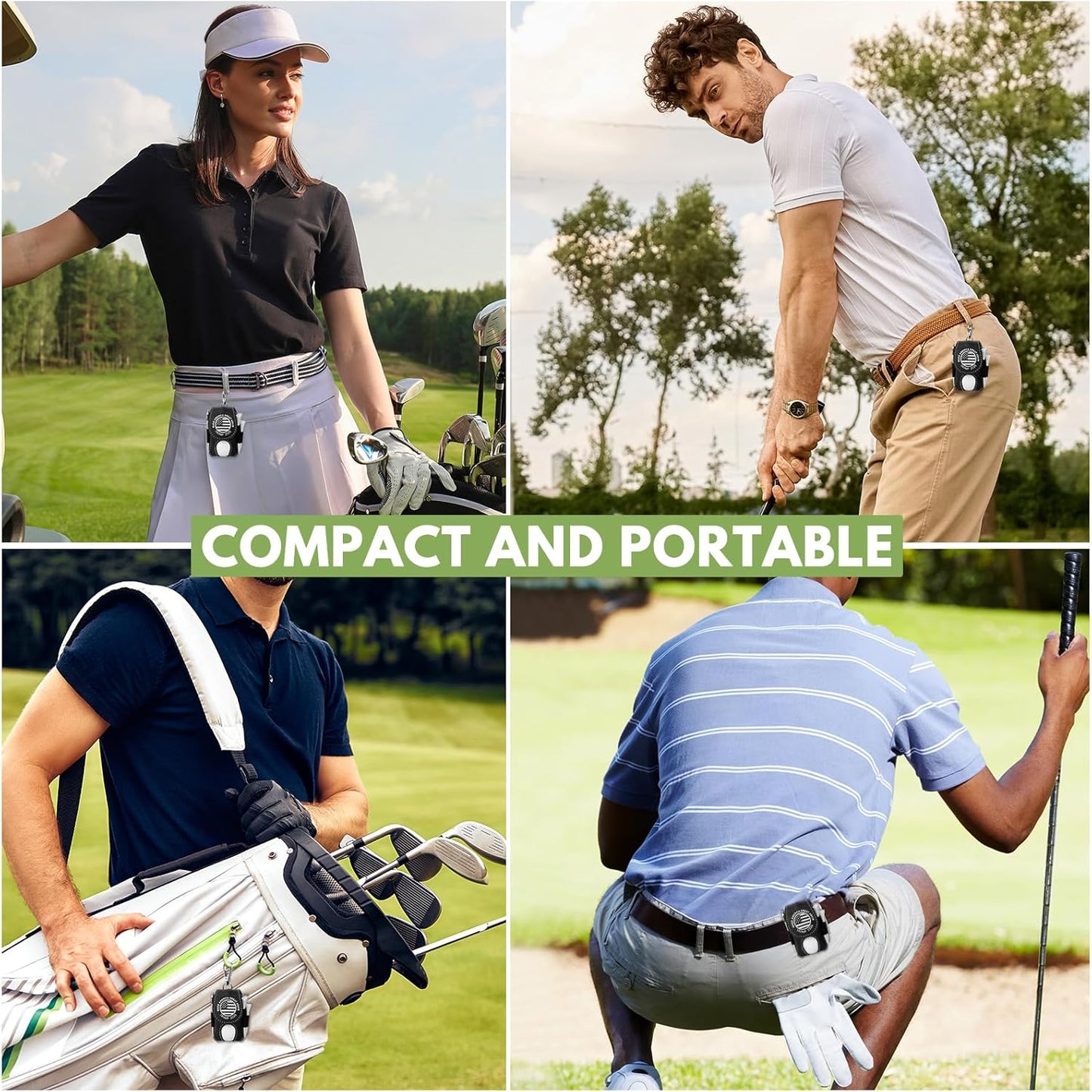 Golf Ball Bag Pouch with Golf Tee Holder Leather Golf Ball Pouch with Belt Clip Golf Ball Bag for Men and Women Storage Gift