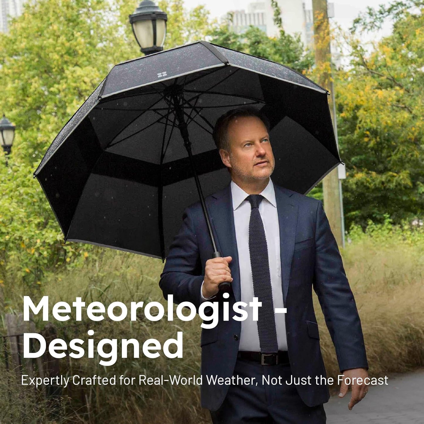 Weatherman Umbrella - Golf Umbrella - Windproof Sports Umbrella Resists Up to 55 MPH Winds - Available in 2 Sizes and 5 Colors