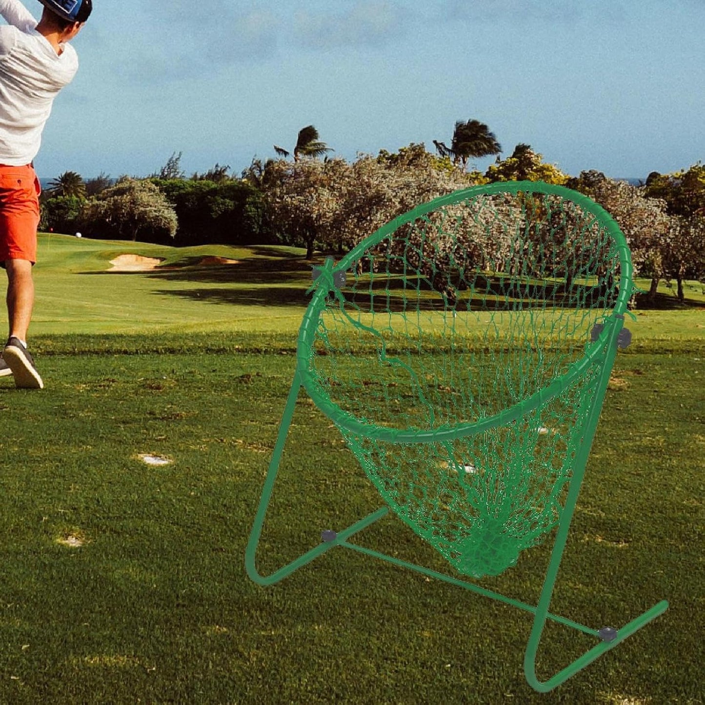 Golf Chipping Practice Net,Training Equipment Home Adjustable Angle Target Accessories for Exercise Pitching Backyard Driving