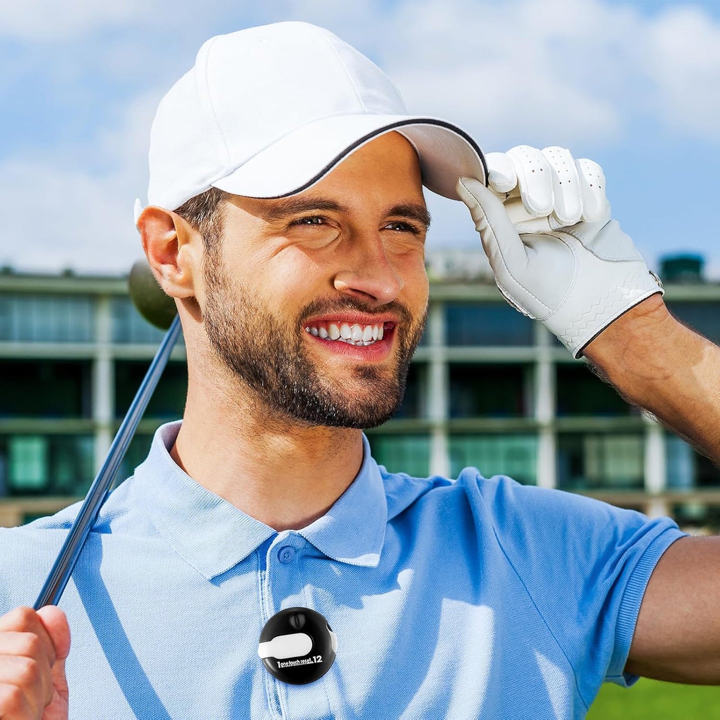 Frienda Golf Score Counter Mini Golf Stroke Counter with One Touch Reset and Simple Attachment to Scorekeeper Glove in