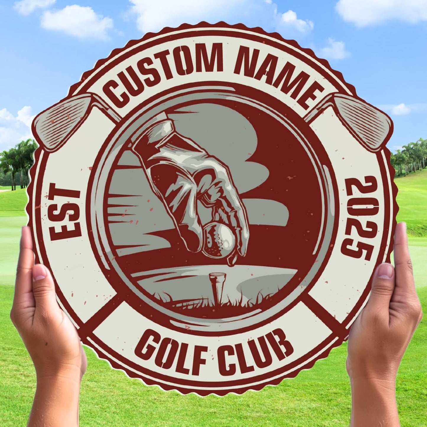 Personalized Golf Metal Wall Art, Vintage Golf Wall Decor, Custom Signs Outdoor Metal, 19th Hole Home Decor for Man Cave Garage Bar Club, Personalized Golfer Gifts for Men Dad Father