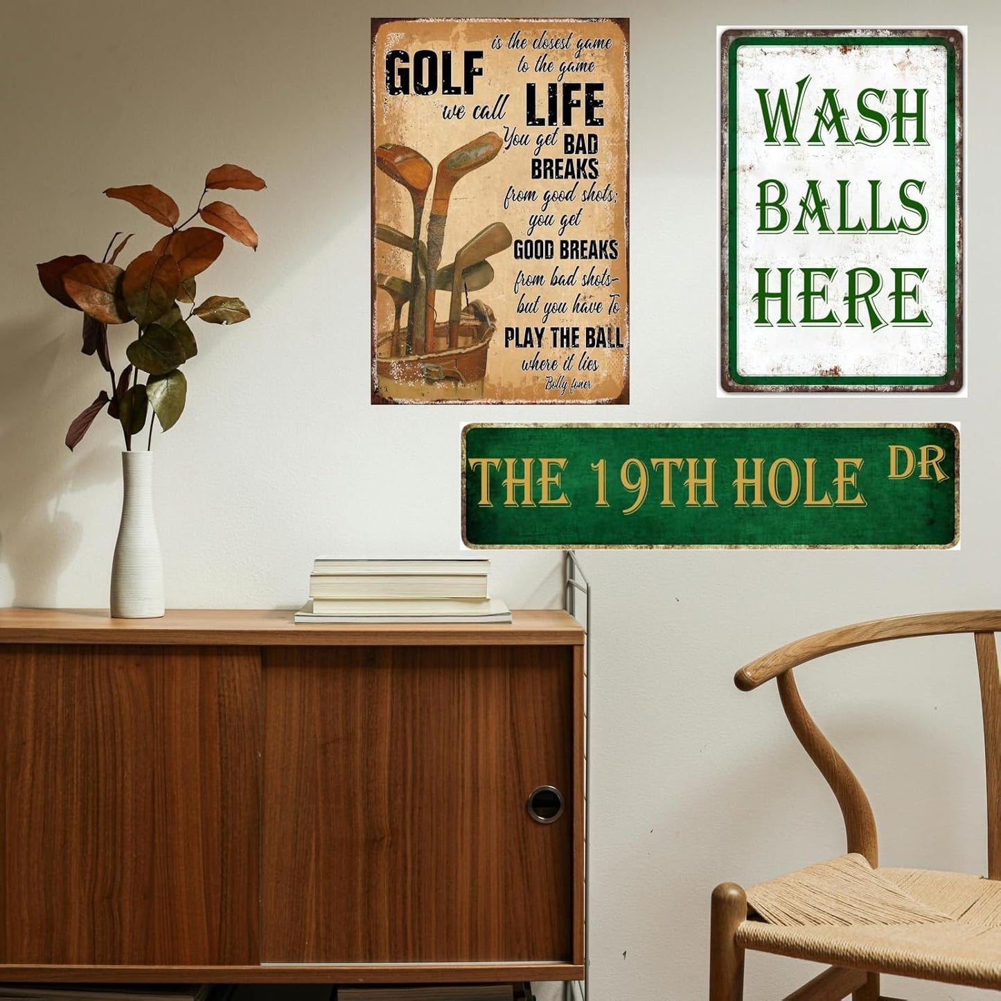 Golf Decor Signs For Man Cave The 19th Hole Dr Tin Sign Golf Theme Home Decoration Sports Bar Decor Golf Office Decor For Men Man Cave Bar Street Sign 4x16 Inch
