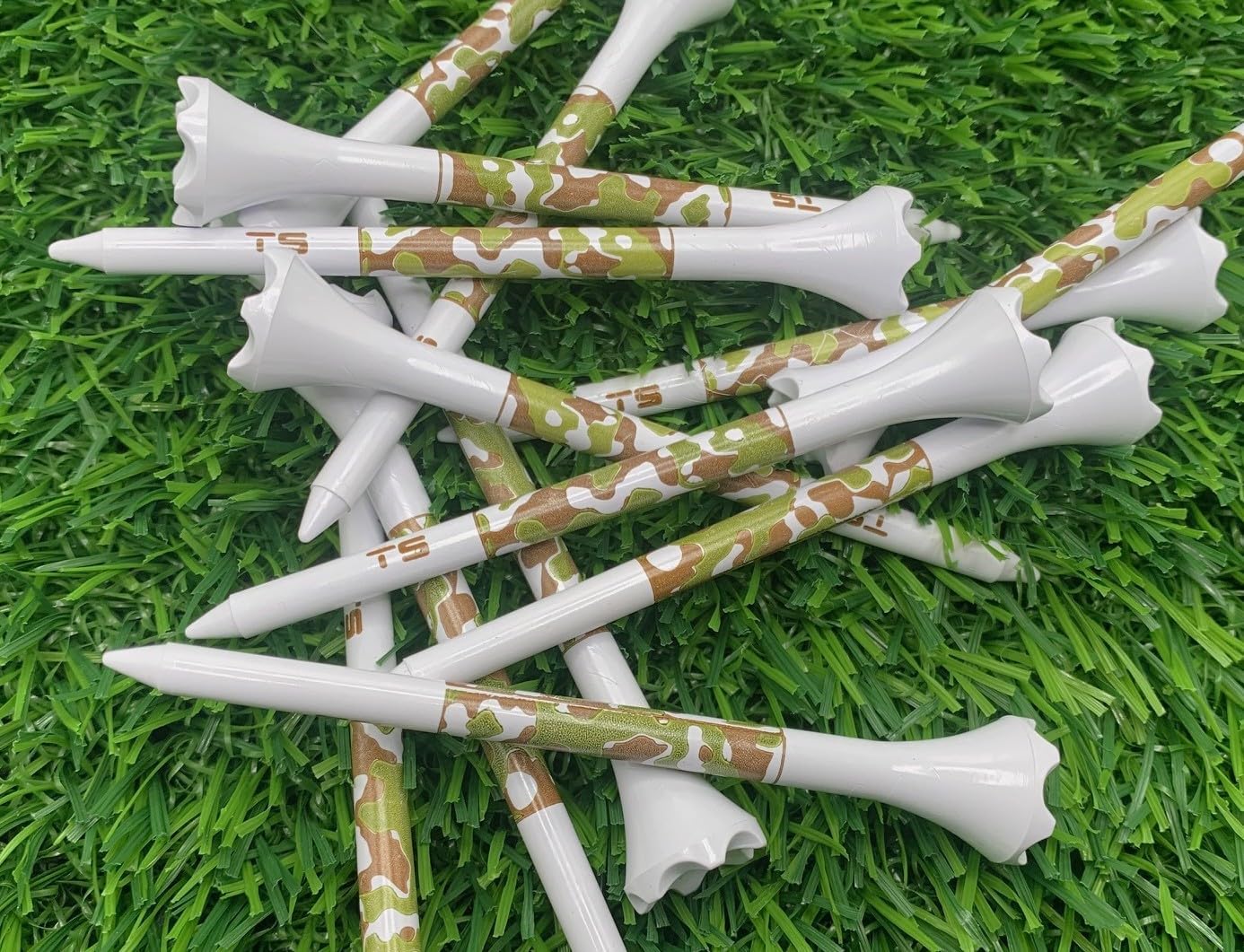 TRUESTRIKE Premium USA Golf Tees – 3¼" or 2¾" Durable Plastic Performance Tees (100 Pack) – Made in USA – Bulk Value Pack