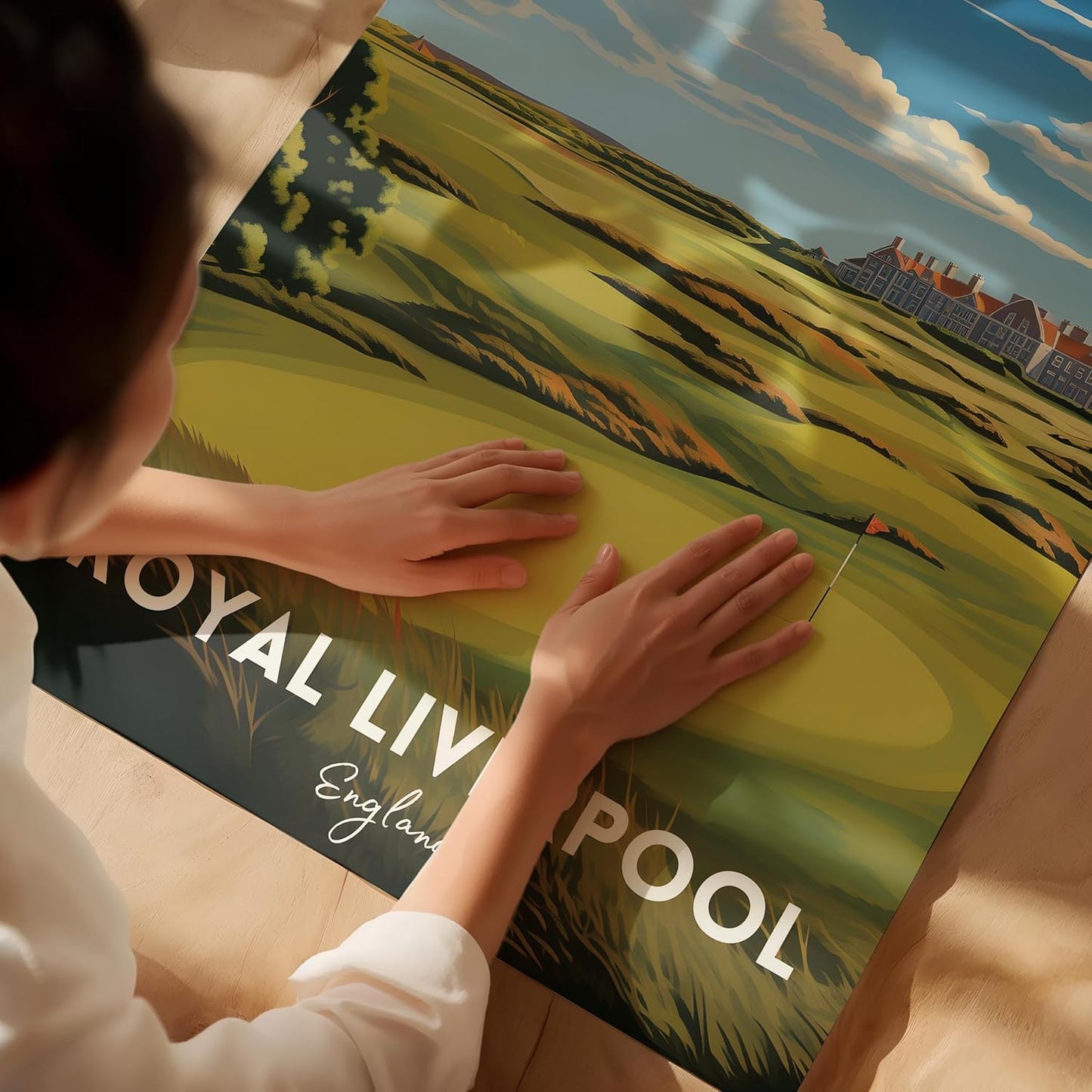 Golf Course Premium Giclee Fine Art Prints - Augusta, Pebble Beach, Pinehurst, Golf Course Posters, Golf Wall Art, Aesthetic Poster for Home Office Decor, Ready to Frame