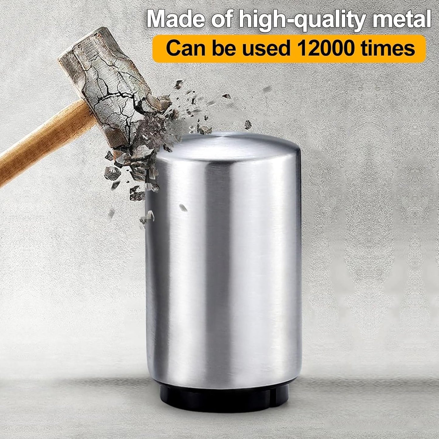 Beer Bottle Opener Automatic Bottle Opener Premium Bottle Openers for Seniors, Down-Pop Off Destapadores de Cerveza with Magnetic Cap Catcher, Cool Bartender Tools, Men Beer Gift （Silvery）