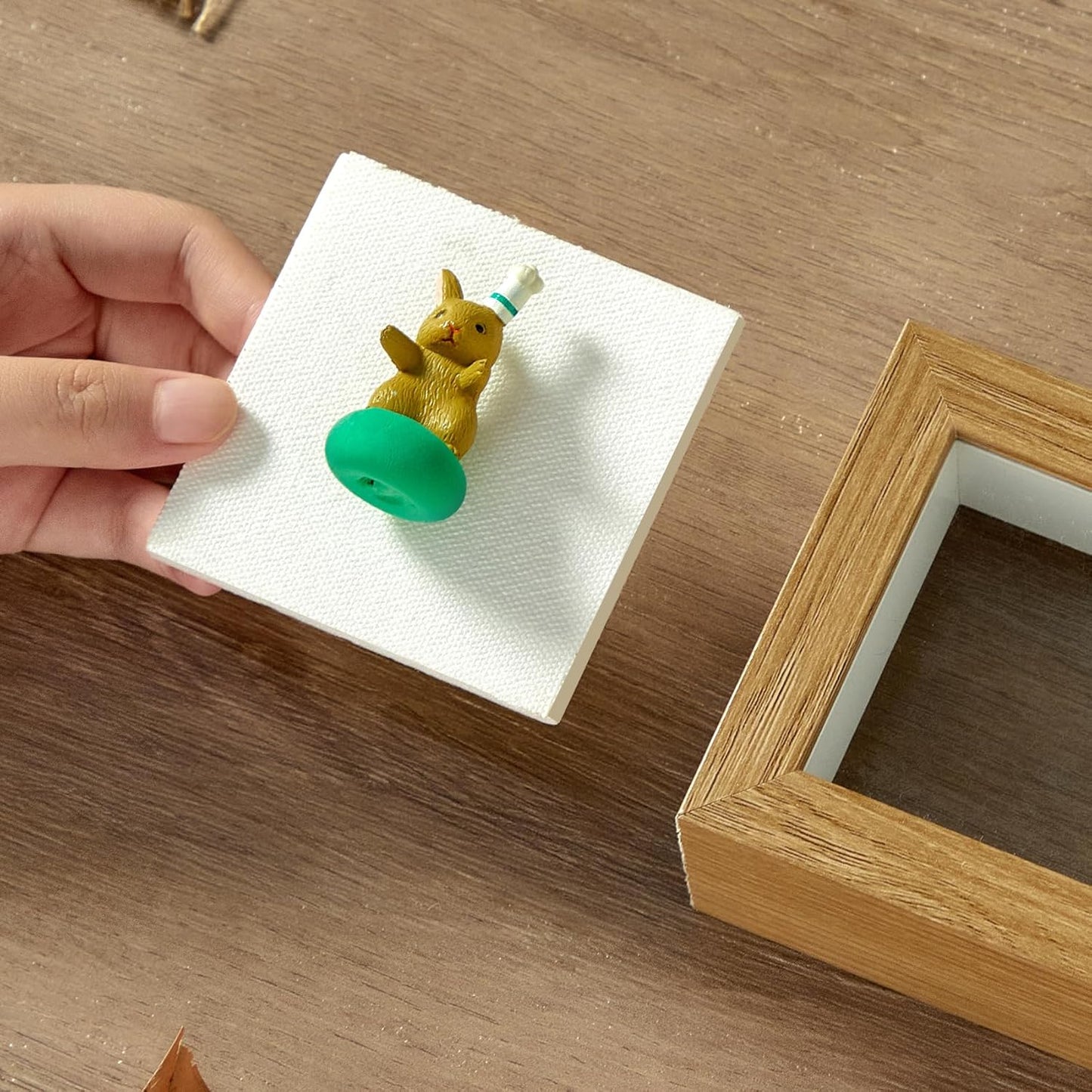 3x3 Mini Shadow Box Display Case Picture Frame with Soft Linen Back,Small Deep Black Shadow Box 3x3 for Flowers Medal Display Case Jersey pet Graduation Memorabilia Baby Ltems Crafts Photos