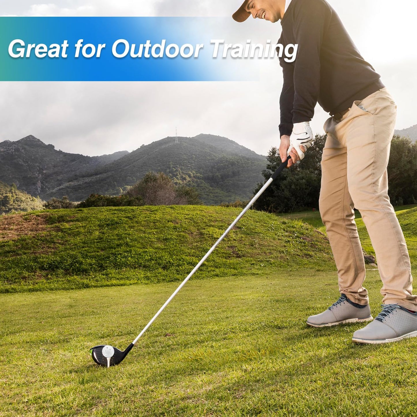 GSE Games & Sports Expert 12-Pack Practice Golf Balls, 40mm Limited Flight Plastic Soft Golf Balls, Airflow Hollow Training Golf Ball for Swing Practice (Several Colors Available)