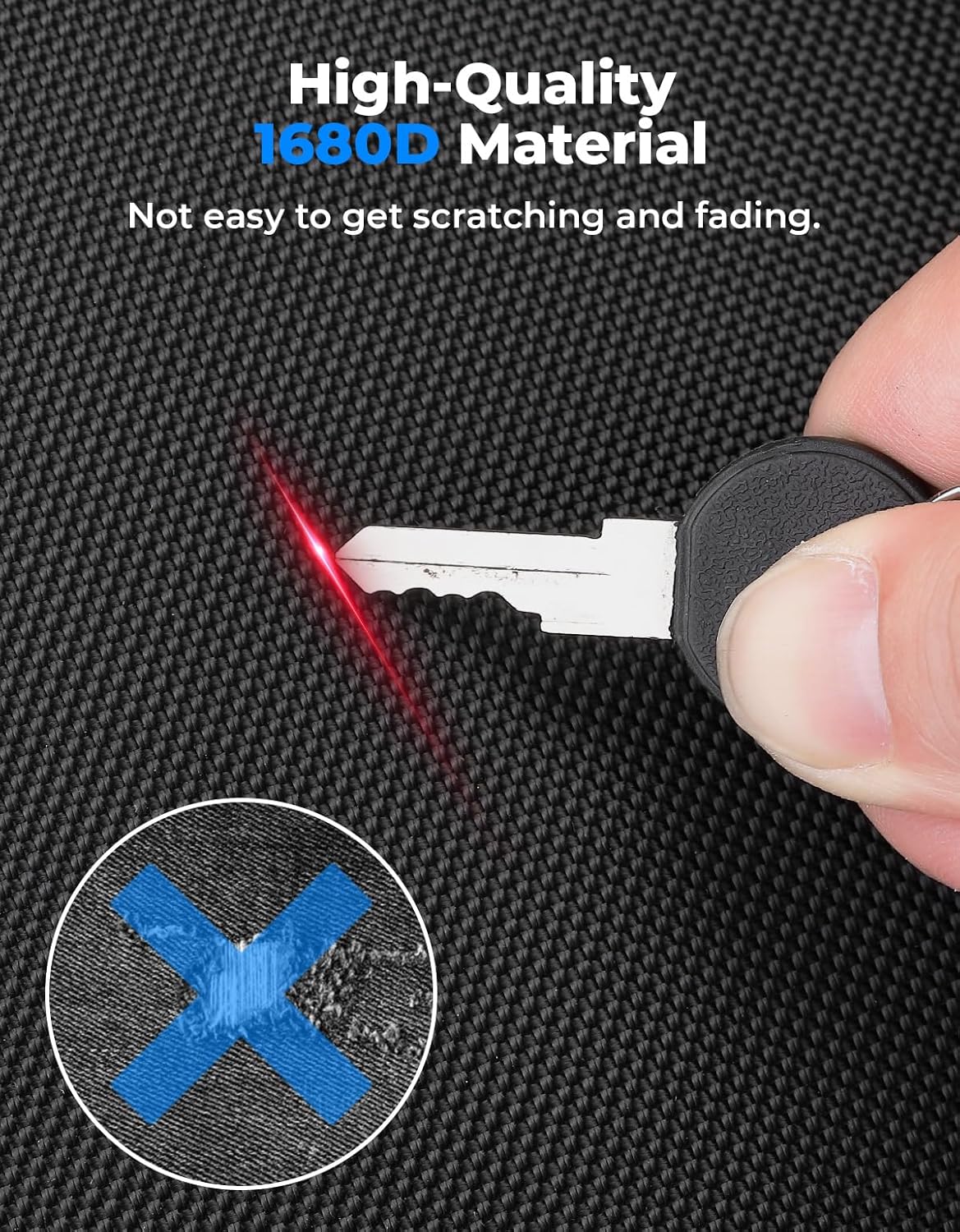 KEMIMOTO Golf Cart Dash Storage Bag Compatible with EZGO TXT 1993-2013 Dashboard,1680D Waterproof No-Drill Dash Organizer with Dual Zippers